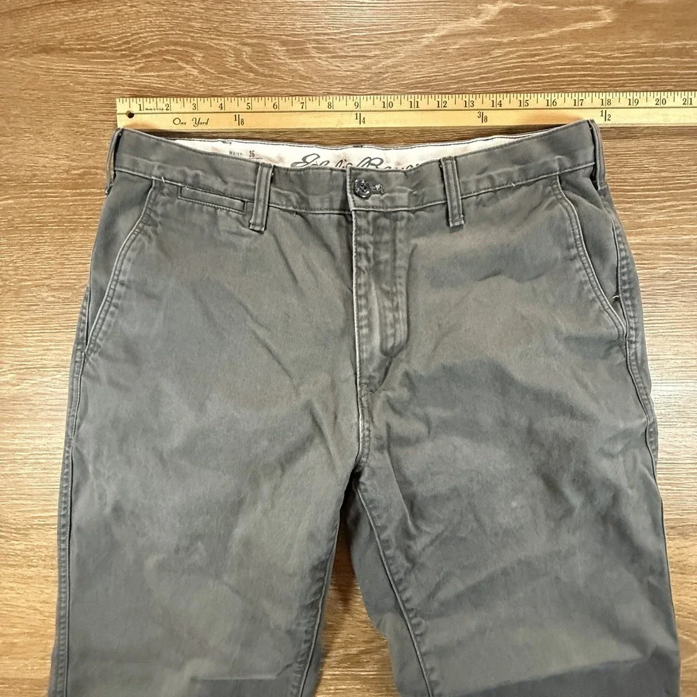 Eddie Bauer Pants Men's 36x32 Gray Classic Fit Cotton Chinos Casual